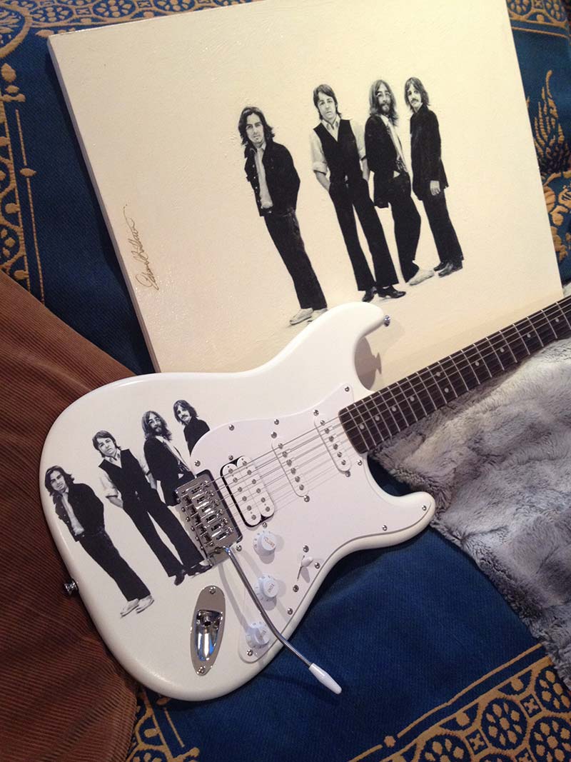 Beatles Custom Re-styled Stratocaster Electric Guitar Ultimate Gift for Guitarist/Music Fan! Beatles Custom Re-styled Stratocaster Electric Guitar Ultimate Gift for Guitarist/Music Fan!