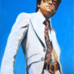 Beautiful Large Bruce Lee Oil Painting Print Wall Art