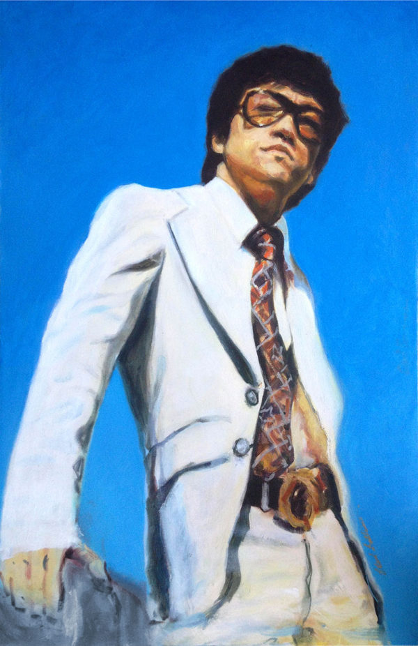 Beautiful Large Bruce Lee Oil Painting Print Wall Art