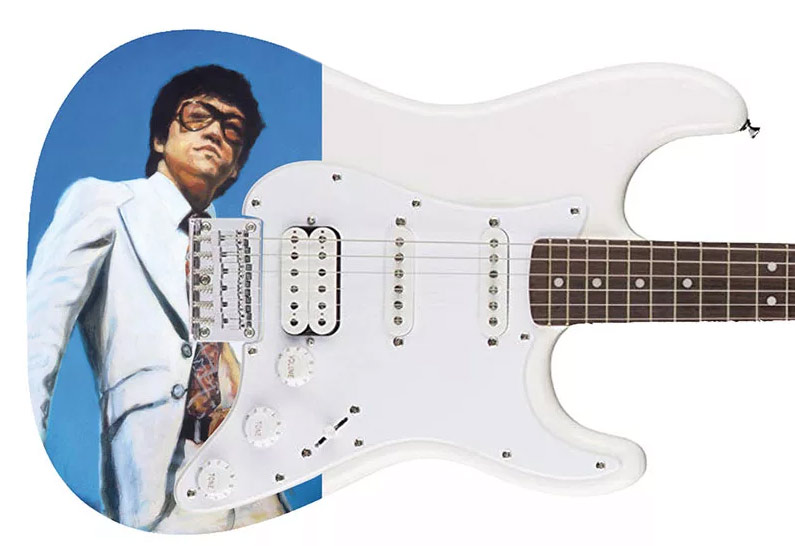 Bruce Lee Custom Painted Fender Squire Sratocaster Bruce Lee Custom Painted Fender Squire Sratocaster